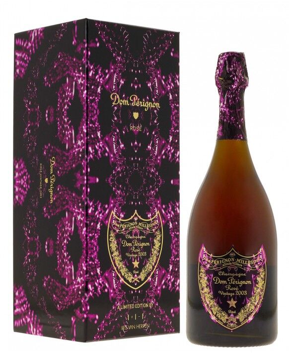 Dom Pérignon Rosé Vintage 2003 × Iris van Herpen, bouteille et coffret Metamorphosis – bouteille Dom Pérignon