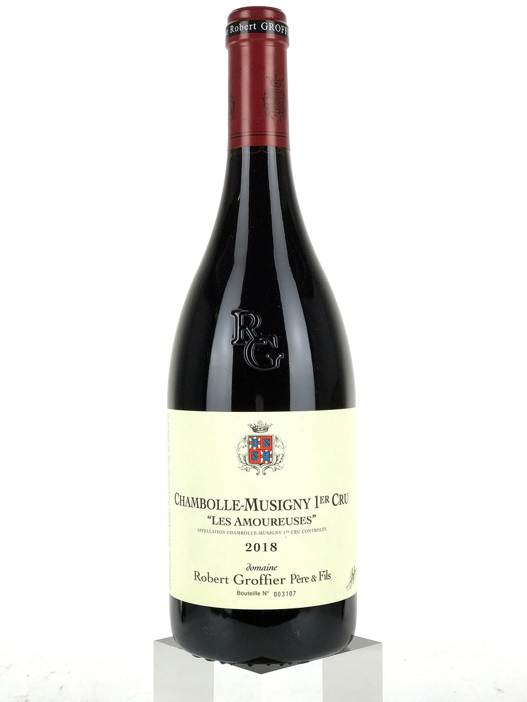 Chambolle-Musigny 1er Cru Les Amoureuses 2018, Domaine Robert Groffier Père & Fils, bouteille 75 cl – bouteille Domaine Robert Groffier