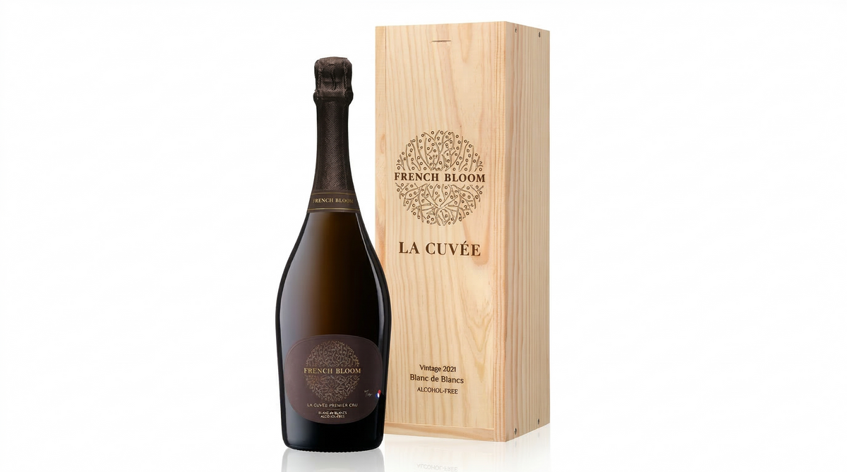 French Bloom La Cuvée Vintage 2023, effervescent sans alcool – bouteille French Bloom