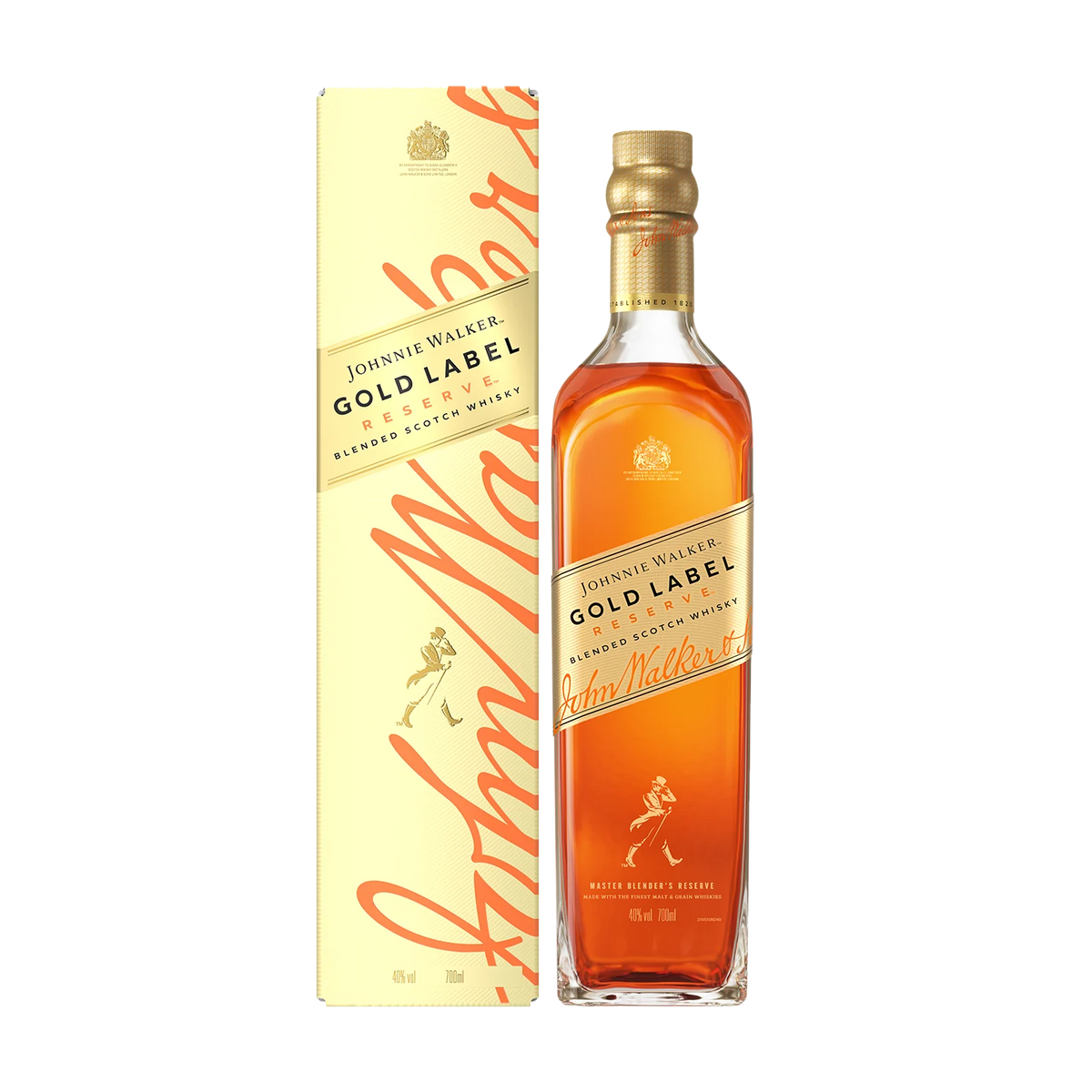 Johnnie Walker Gold Label Reserve, bouteille 70 cl et son étui – bouteille Johnnie Walker
