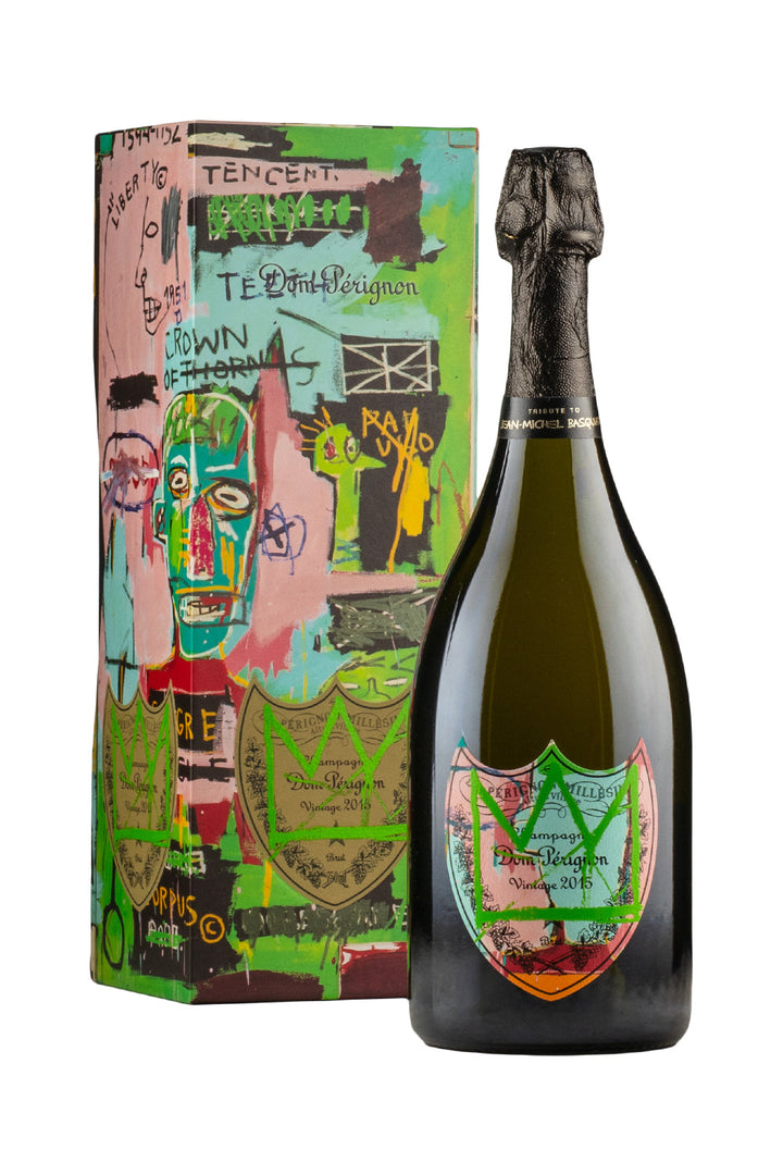 Dom Pérignon Vintage 2015 × Jean-Michel Basquiat, bouteille et coffret à la couronne – bouteille Dom Pérignon