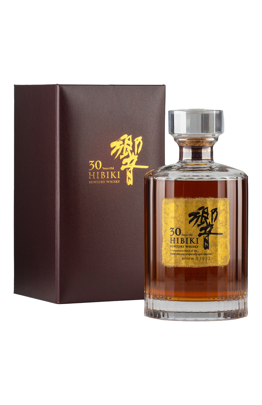 Hibiki 30 ans Suntory, bouteille et coffret – bouteille Suntory