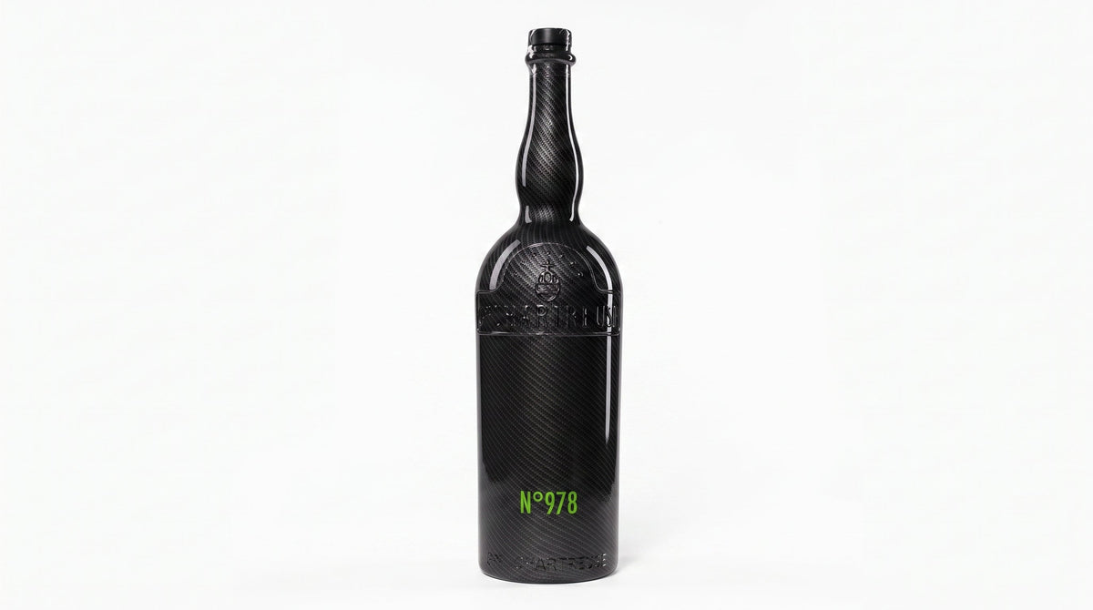 Jéroboam Chartreuse Carbone 3 L, Chartreuse Verte édition limitée – bouteille Chartreuse