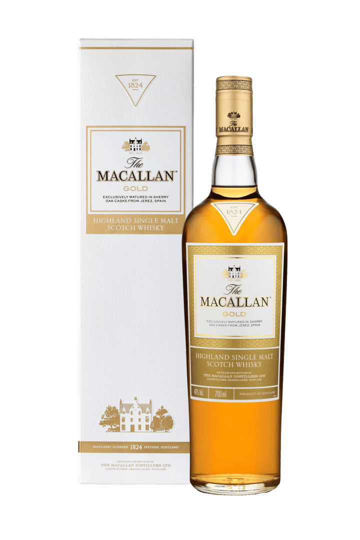 The Macallan Gold de la 1824 Series, bouteille et étui – bouteille The Macallan