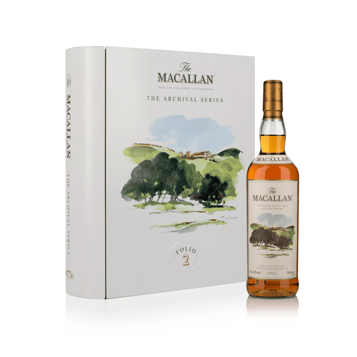 The Macallan Folio 2, bouteille et coffret en forme de livre – bouteille The Macallan