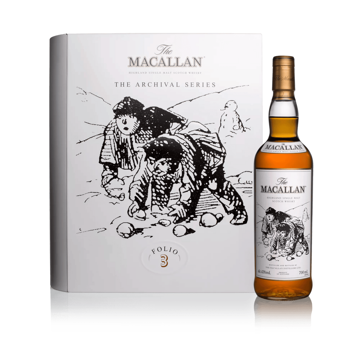 The Macallan Folio 3, bouteille et coffret en forme de livre – bouteille The Macallan