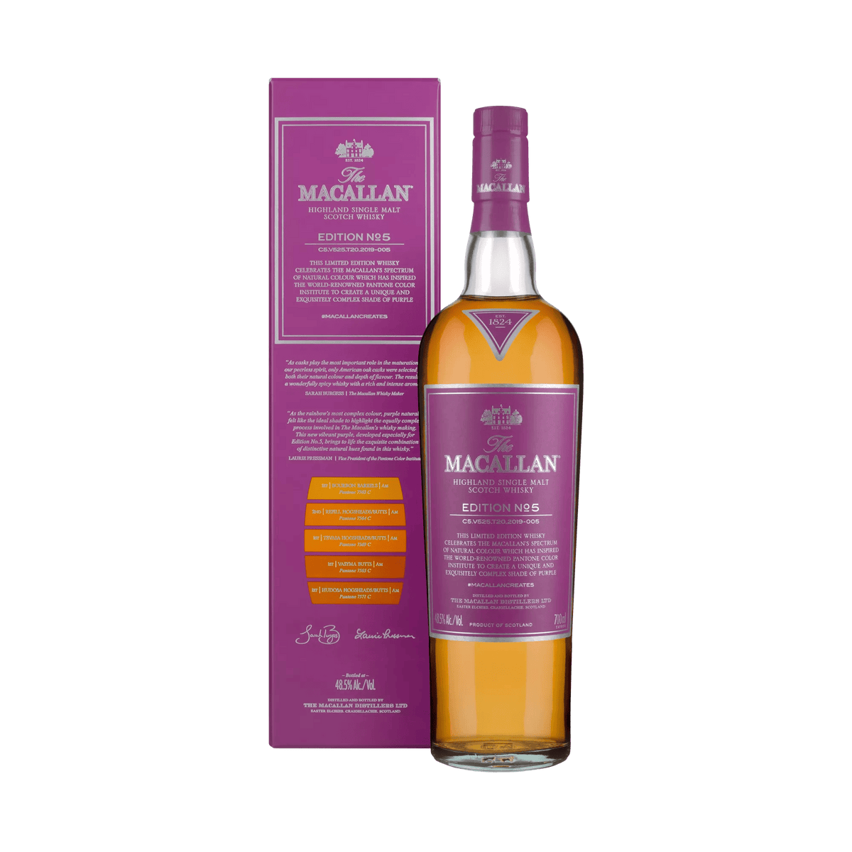 The Macallan Edition No. 5, bouteille et étui – bouteille The Macallan