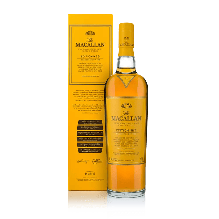The Macallan Edition No. 3, bouteille et étui – bouteille The Macallan