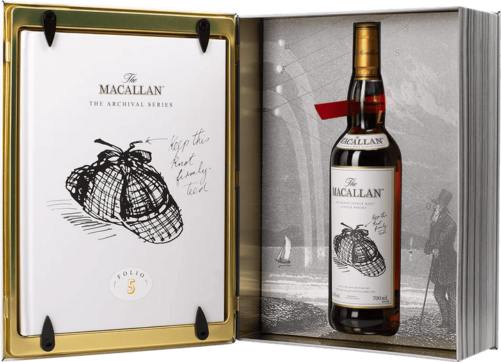 The Macallan Folio 5, bouteille dans son coffret ouvert – bouteille The Macallan