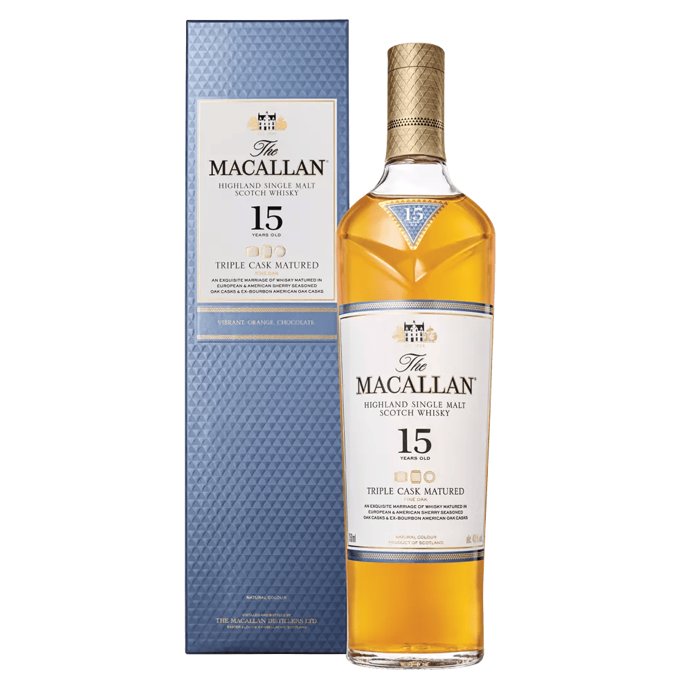 The Macallan Triple Cask Matured 15 ans, bouteille et étui – bouteille The Macallan