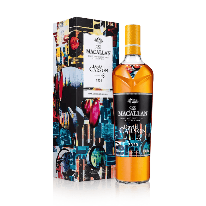 The Macallan Concept Number 3, bouteille et étui dessinés par David Carson – bouteille The Macallan