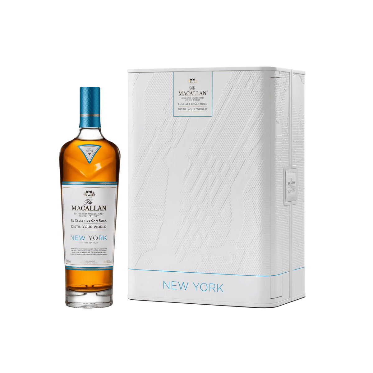 The Macallan Distil Your World New York Edition, bouteille et coffret – bouteille The Macallan