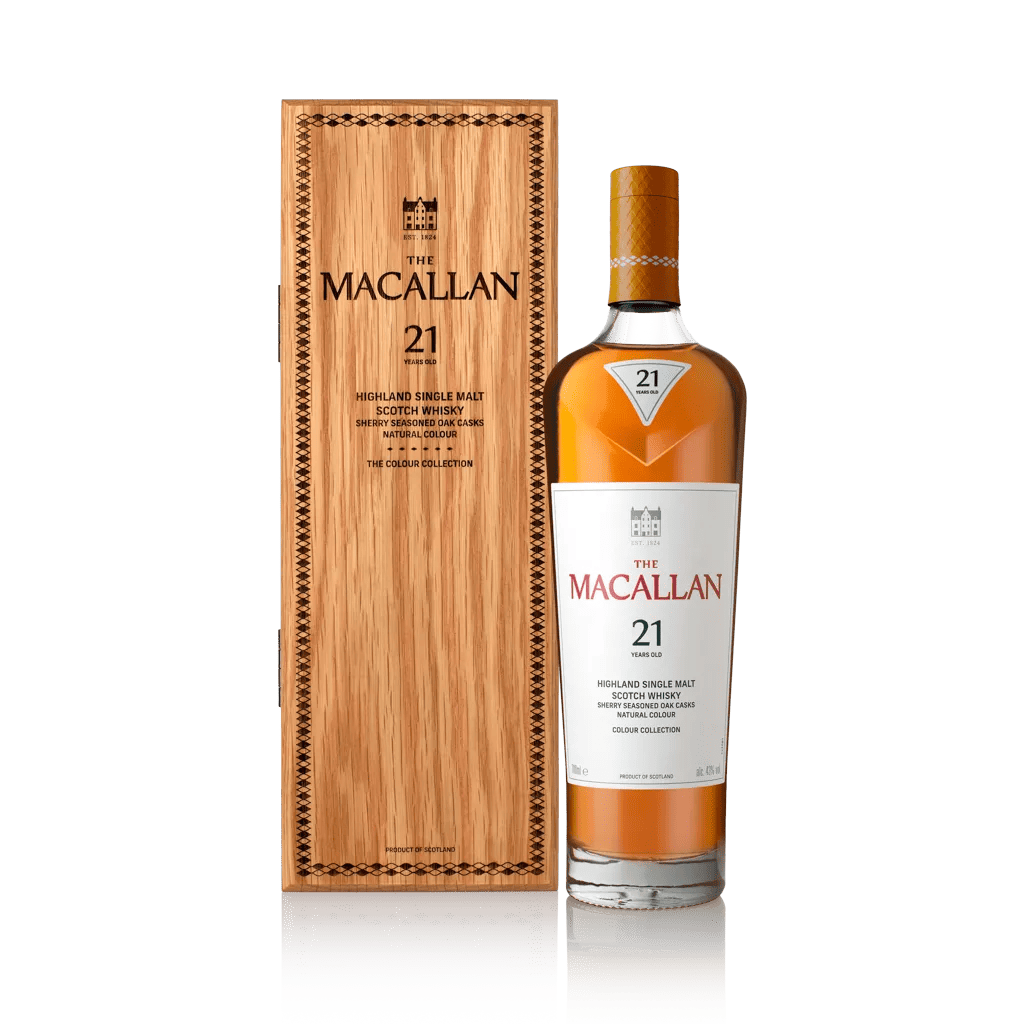 The Macallan Colour Collection 21 ans, bouteille et étui – bouteille The Macallan
