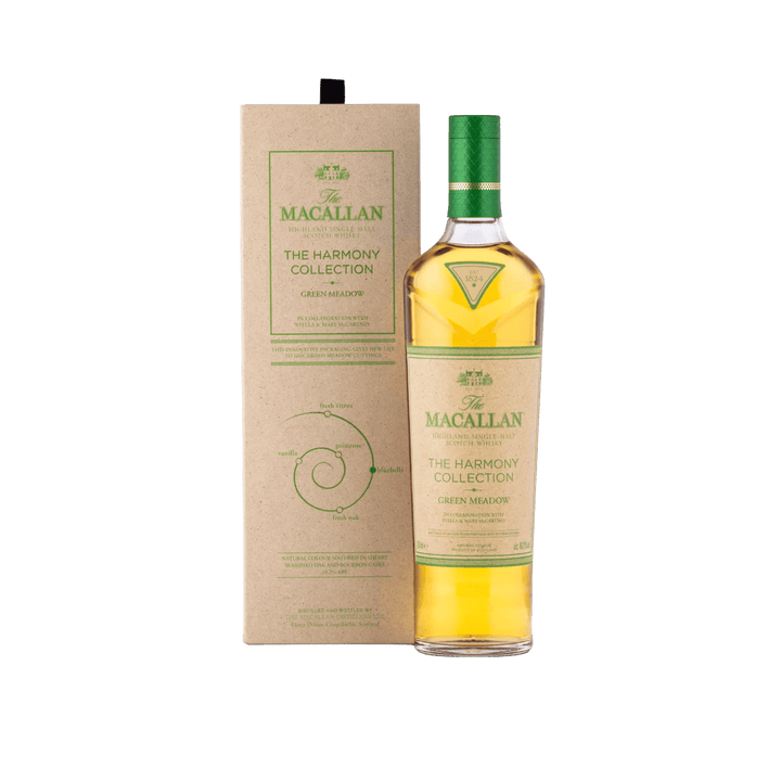 The Macallan Harmony Collection Green Meadow, bouteille et étui – bouteille The Macallan