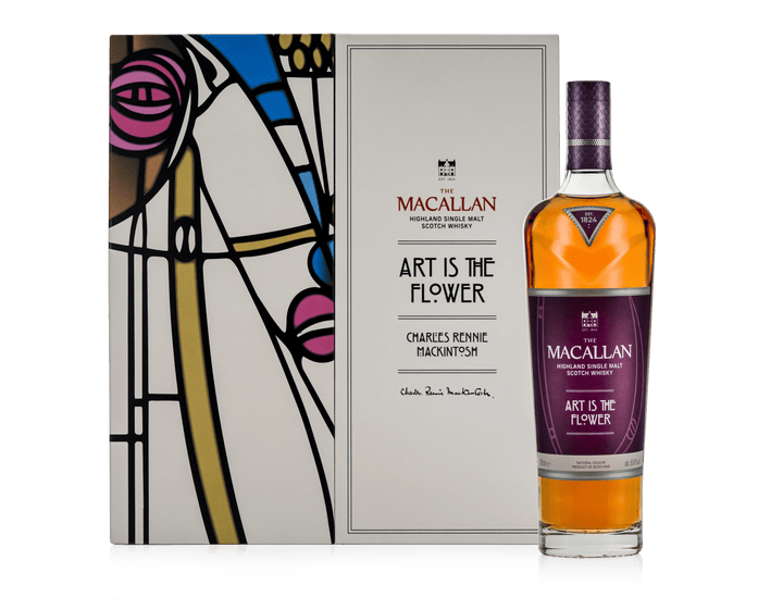 The Macallan Art is the Flower, édition Charles Rennie Mackintosh, bouteille et coffret – bouteille The Macallan