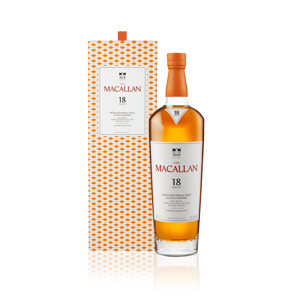 The Macallan Colour Collection 18 ans, bouteille et étui – bouteille The Macallan