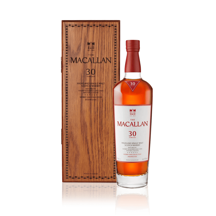 The Macallan Sherry Oak 30 ans, bouteille et étui – bouteille The Macallan