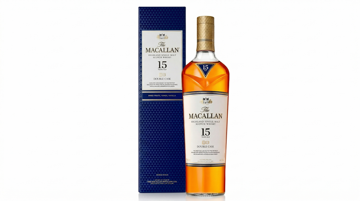 The Macallan 15 ans Double Cask, single malt de Speyside – bouteille The Macallan