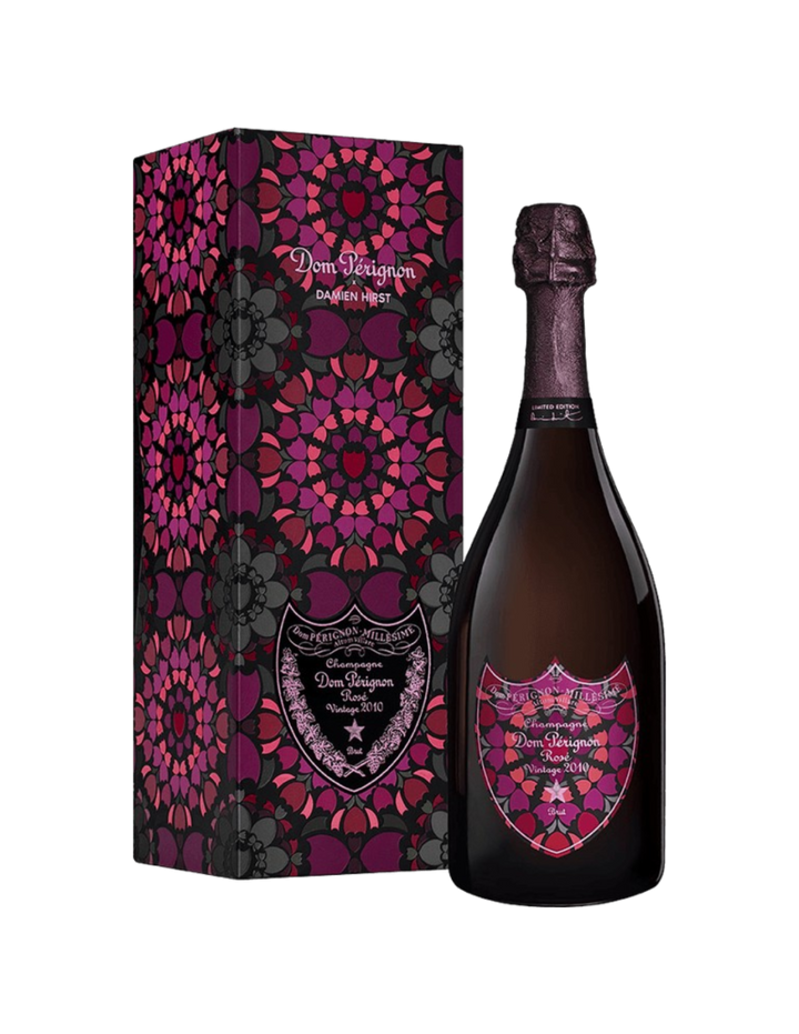 Dom Pérignon Rosé 2010 × Damien Hirst, édition limitée en coffret – bouteille Dom Pérignon