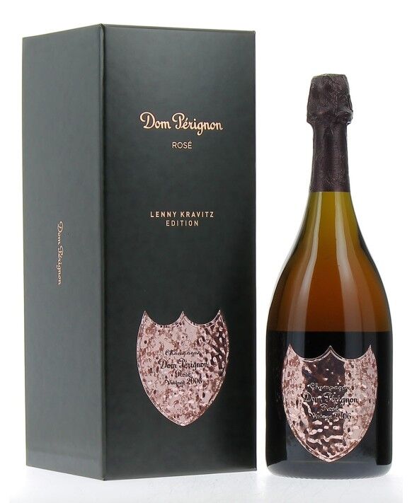 Dom Pérignon Rosé Vintage 2006 × Lenny Kravitz, bouteille à écusson martelé et coffret – bouteille Dom Pérignon